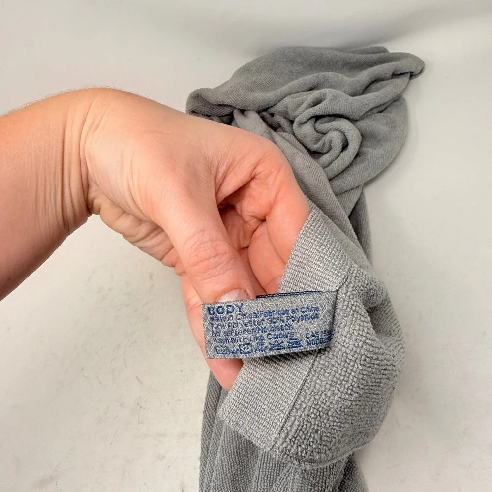Norwek Bath Body Towels Graphite Grey Microfiber 28